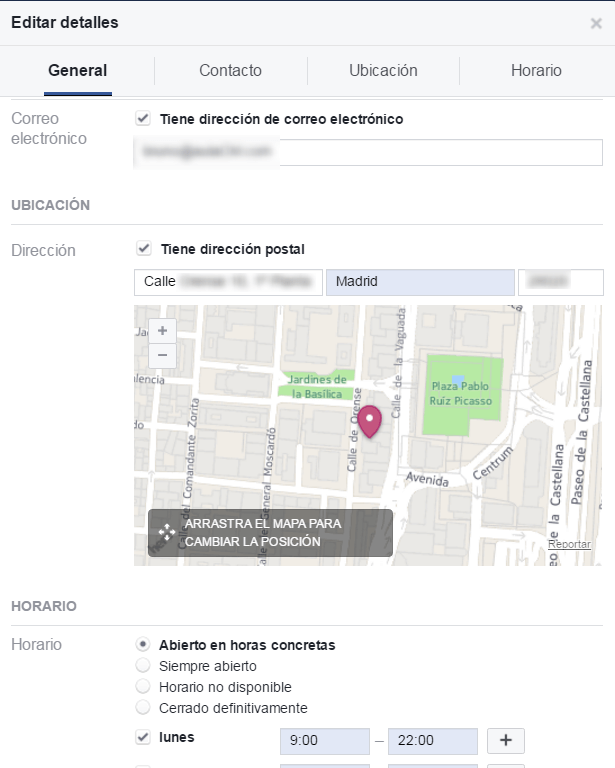 páginas de facebook locales