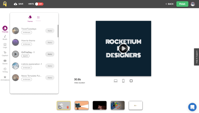 Editor de vídeos online gratis
