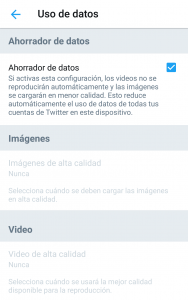 Twitter añade una función para ahorrar datos
