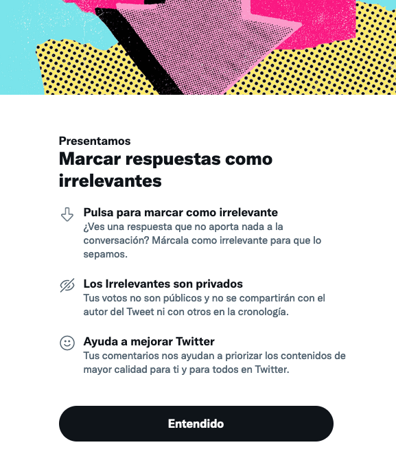 votos negativos en twitter