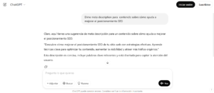 Consejos para optimizar el SEO y mejorar el ranking en buscadores con ChatGPT